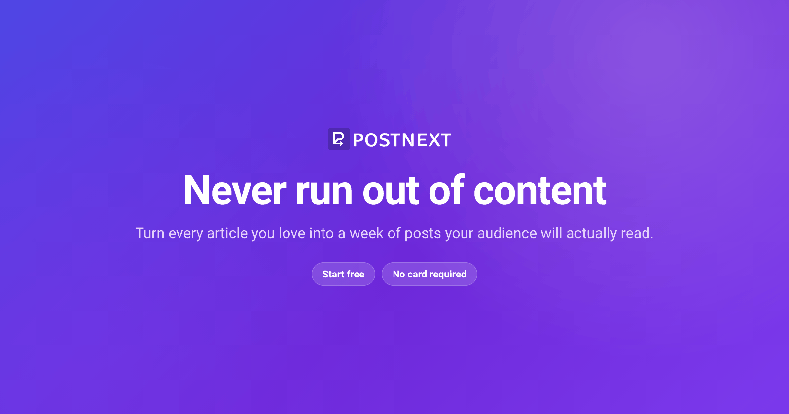 One article, a week of posts