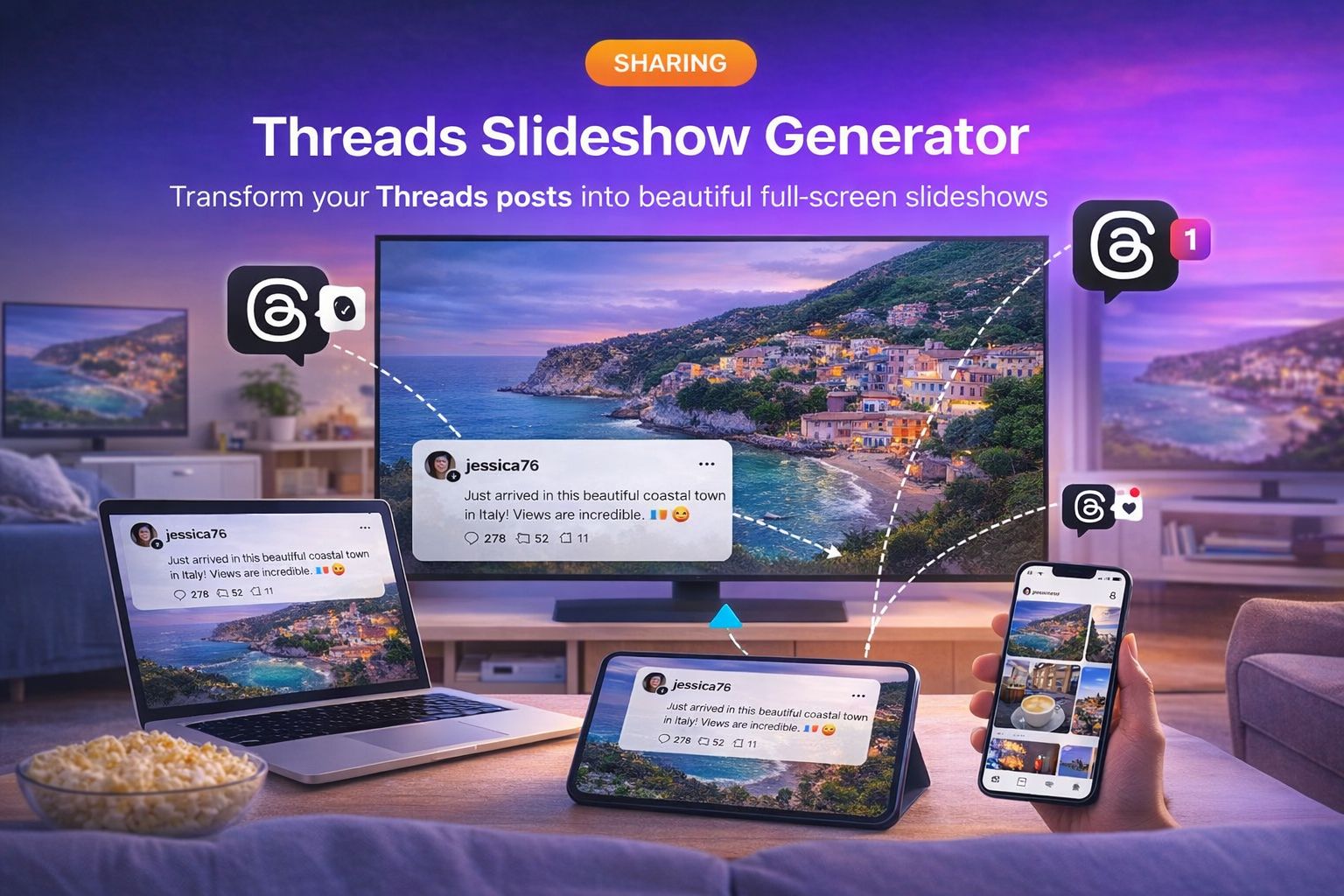 Threads Slideshow Generator Preview